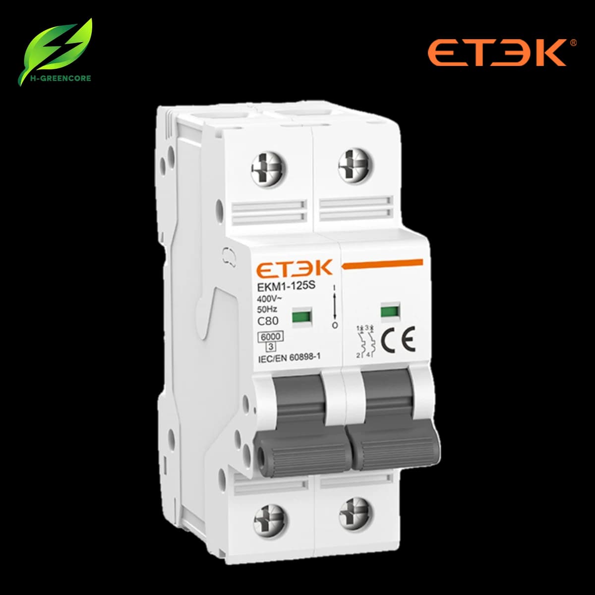 Aptomat ETEK AC EKM1-125S-2C80