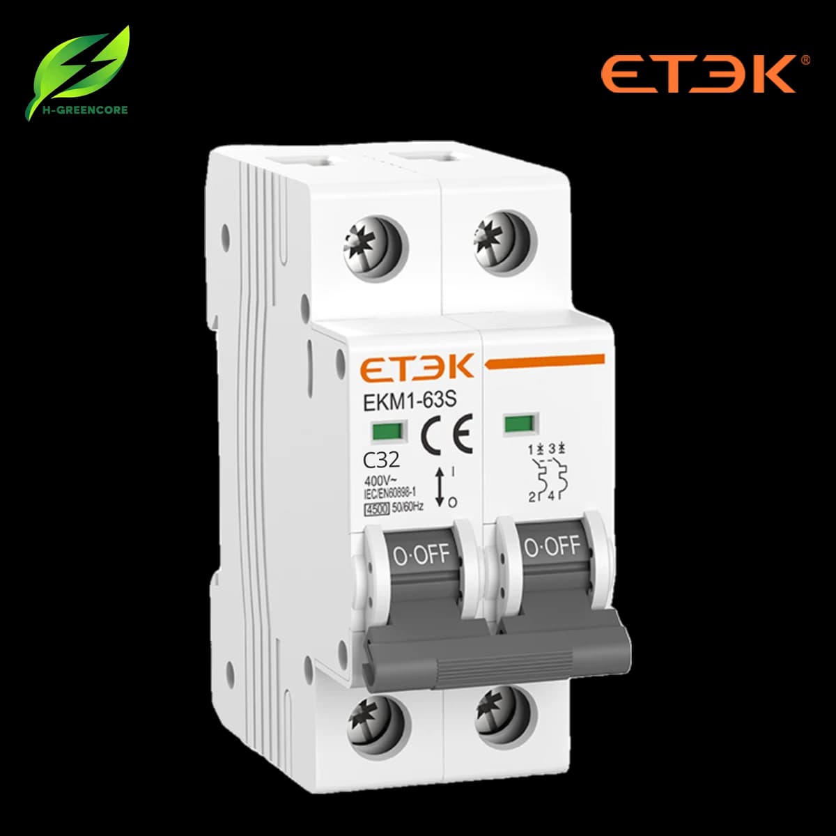 Aptomat ETEK AC EKM1-63S-2C32