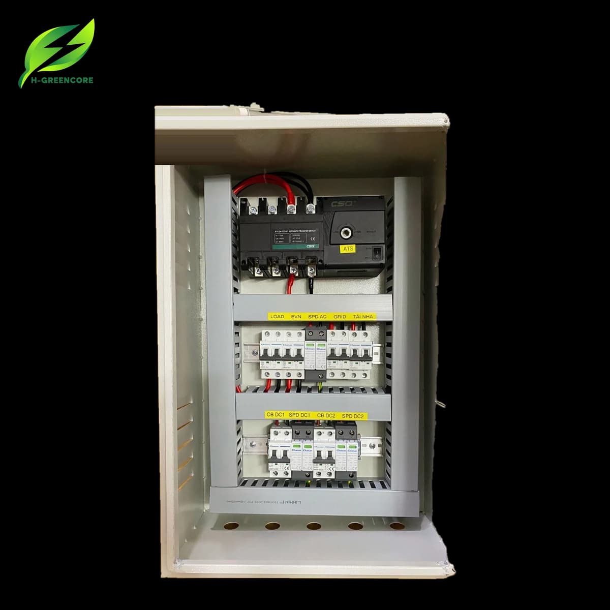 Tủ Điện Năng Lượng Mặt Trời Hybrid 6-10kW 1 Pha