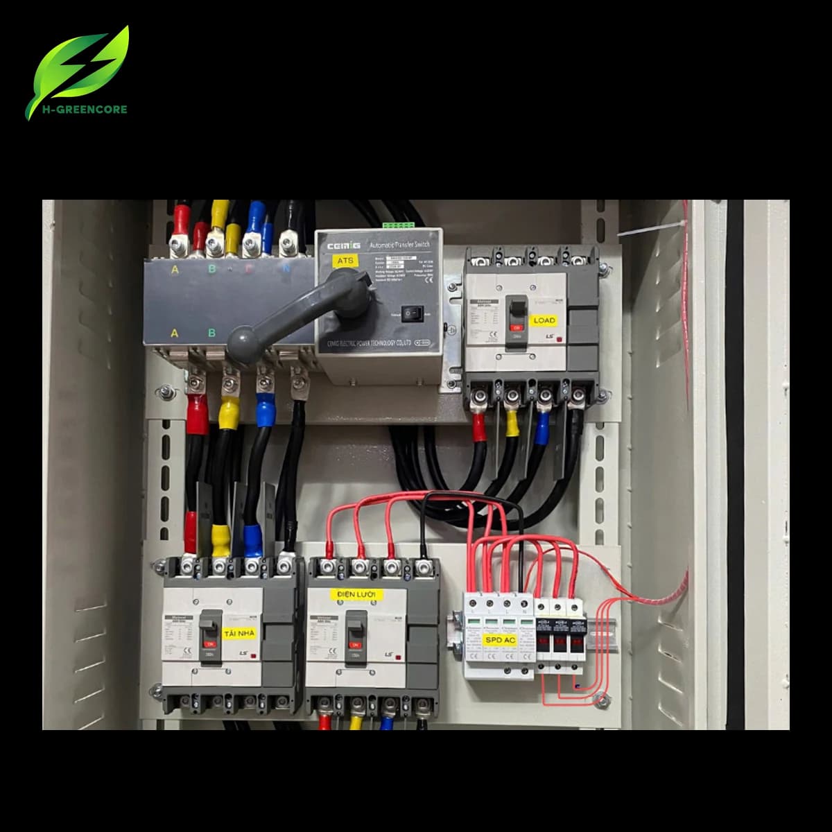 Tủ điện năng lượng mặt trời 80kW Hybrid 3 pha