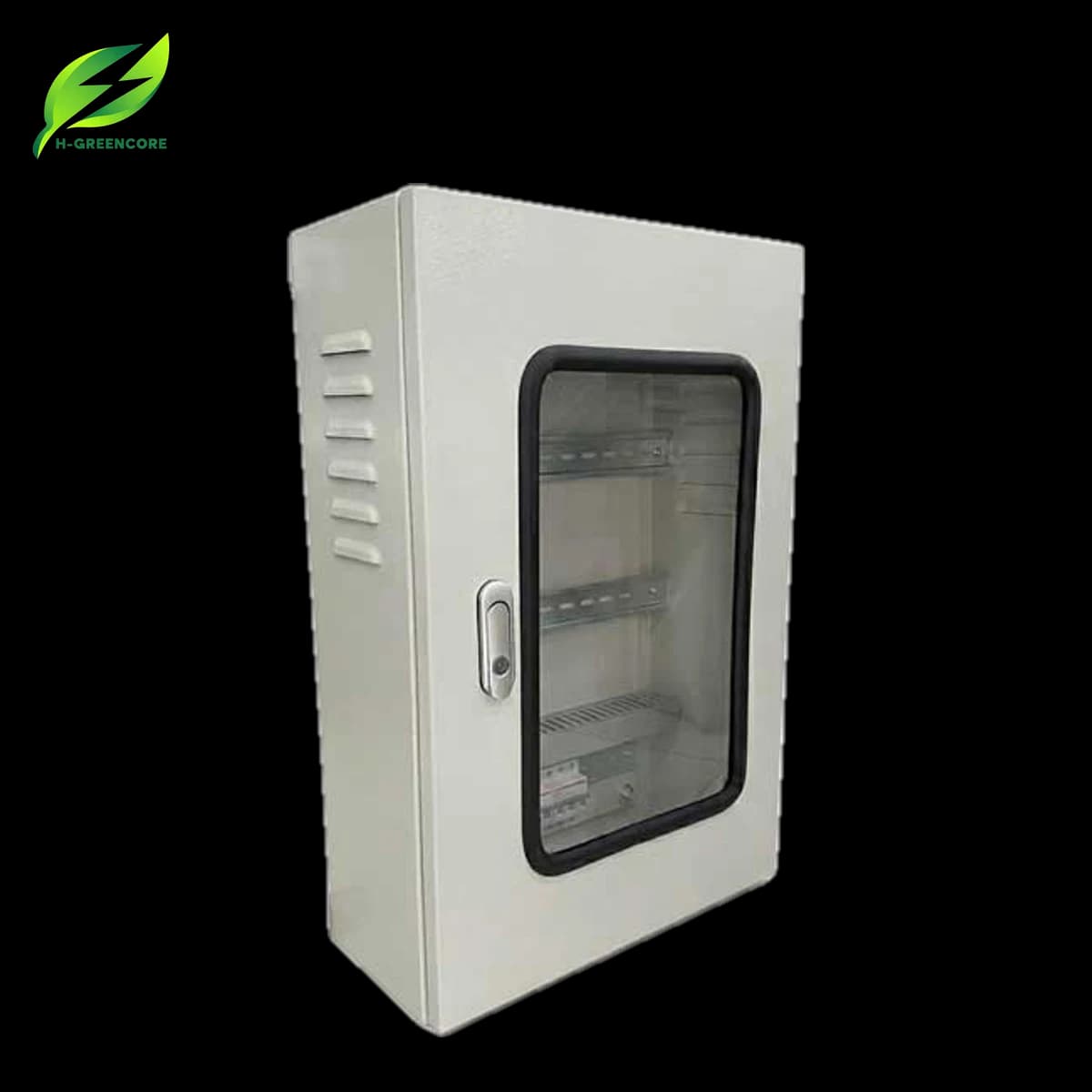 Vỏ tủ điện thép 400×600×210 mm mặt kính mica