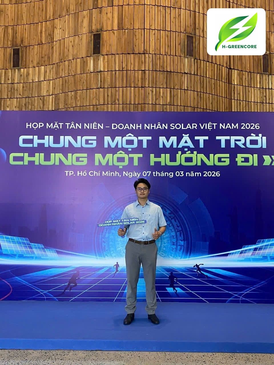 Đại diện H-GREENCORE tại Họp mặt Tân niên – Doanh nhân Solar Việt Nam 2026