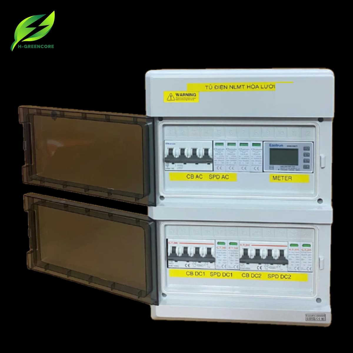 Tủ điện năng lượng mặt trời 10kW hòa lưới 3 pha (2 String)