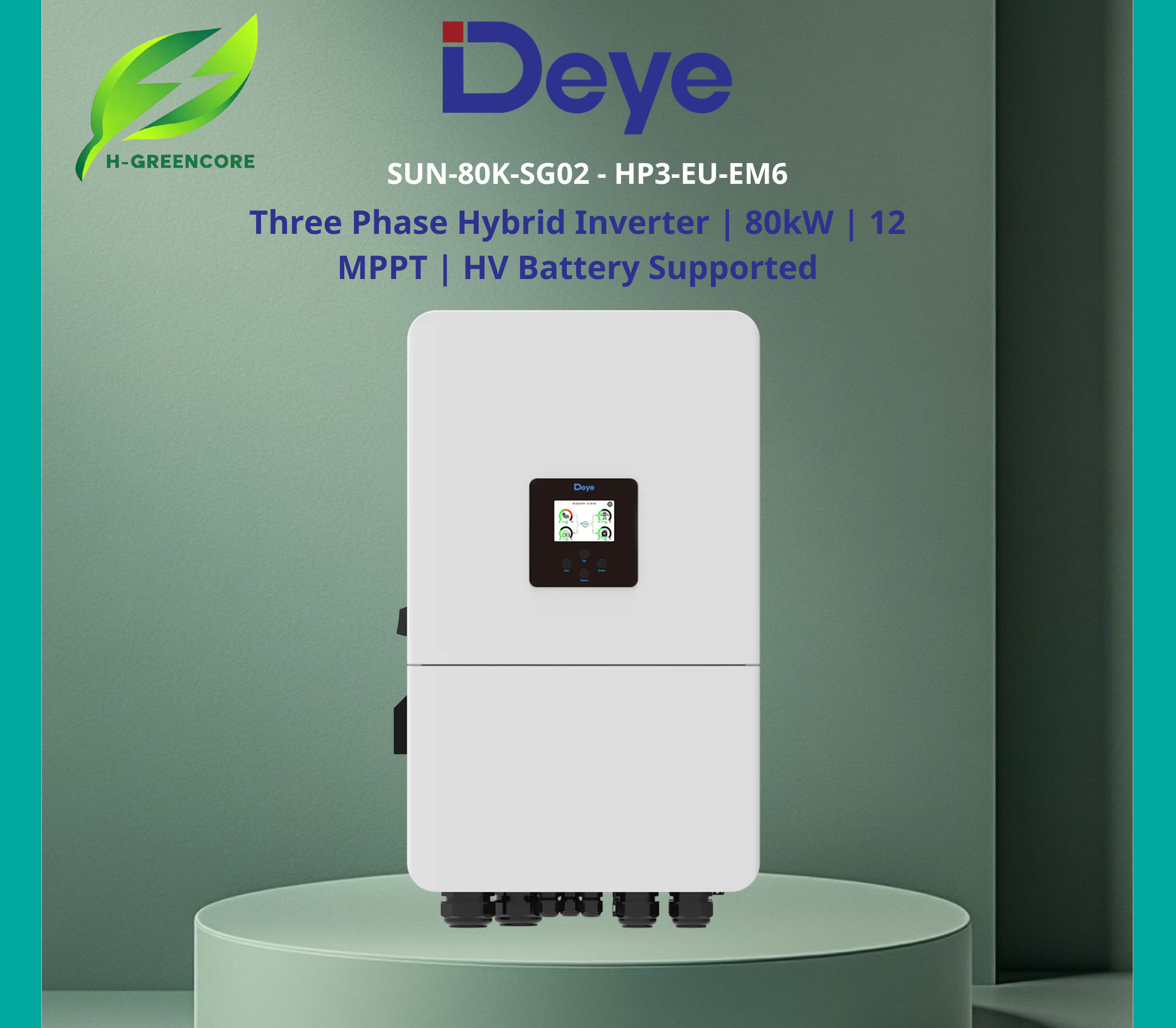 Inverter DEYE 80kW Hybrid 3 Pha