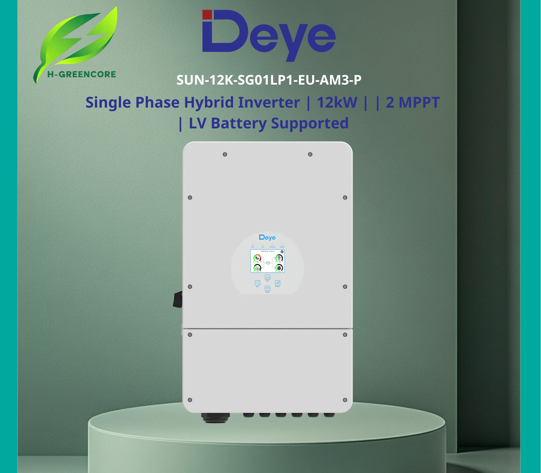 Inverter DEYE 12kW Hybrid 1 Pha